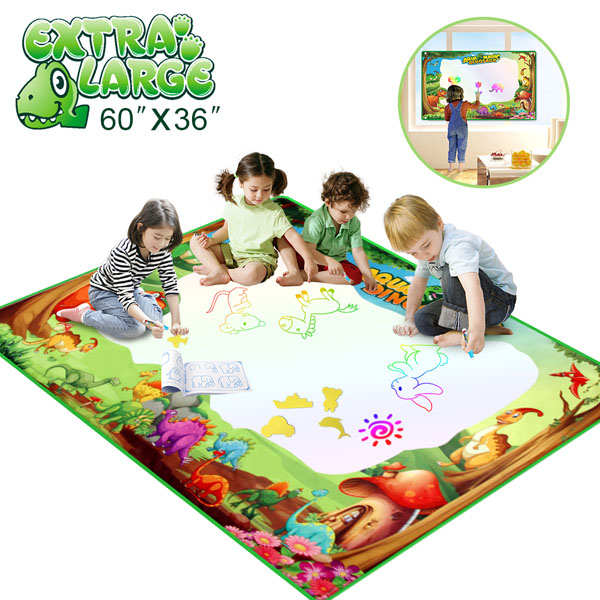 Betheaces Water Doodle Drawing Mat,Dinosaur Play Mats Kids Extra Large 60