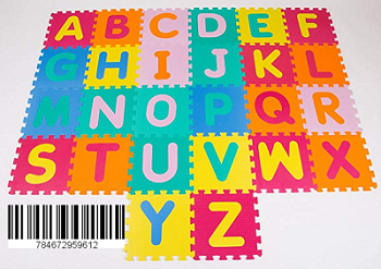 Betheaces Children Play Mat - Alphabet ABC Floor Mat for Kids - (Educational, Safe, Durable and Washable EVA Foam Puzzle Mat)