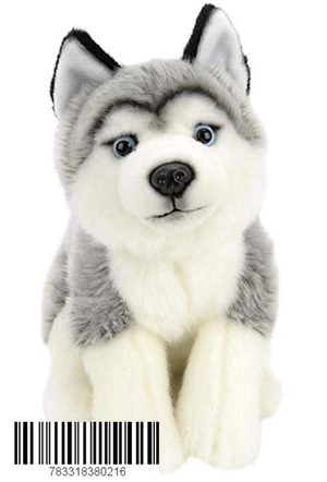 Betheaces Plush 10 inch Husky - Gray and White