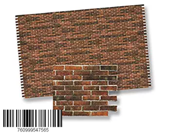 Betheaces Dollhouse Miniature Antique Brick Wall Material