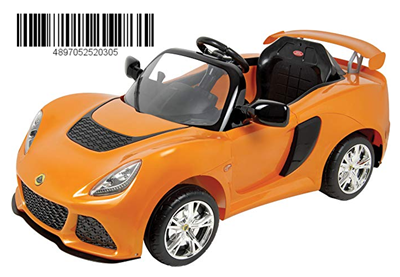 Betheaces Lotus Exige S Battery-Powered Ride-On, Orange
