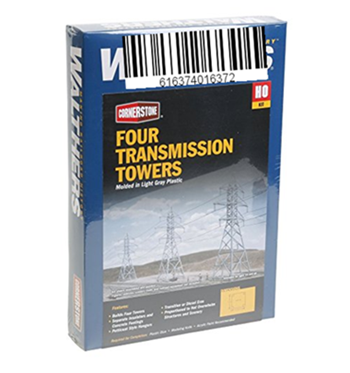 Betheaces HO Scale Transmission Towers Structure Kit (Set of 4)