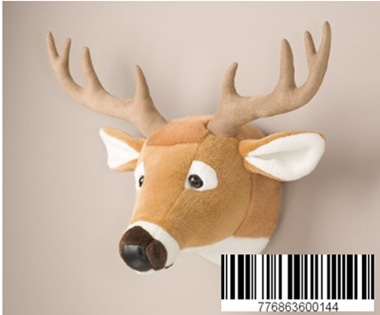 Betheaces Deer Head Stuffed Animal Wall Mount Hunter Nursery