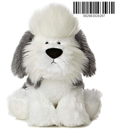 Betheaces World Wuff & Friends Wuff Sheepdog Plush, 10