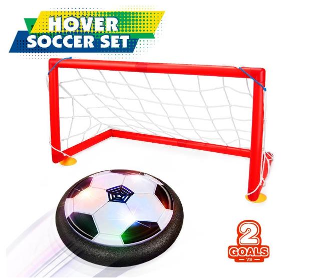 Betheaces Kids Toys, Soccer Goal Set Hover Football with 2 Gates UPC:710328552937