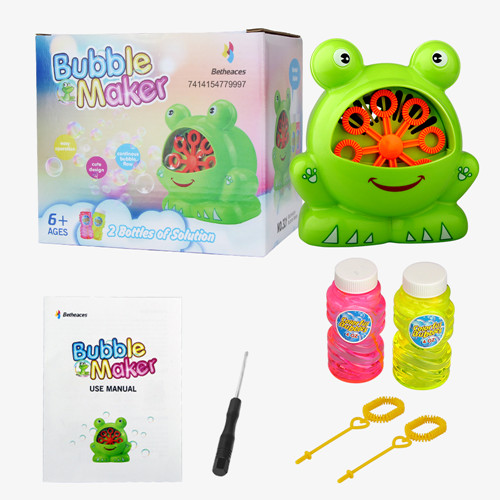 Betheaces Bubble Machine with 2 Bottles of Solution, Toys for Kids Boys Girls Age of 2,3,4,5,6,7,8-16 