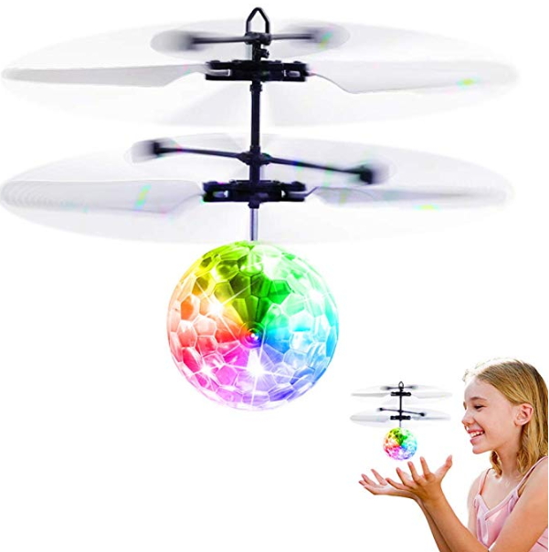 Betheaces Flying Ball Toys, RC Toy for Kids Boys Girls Gifts Rechargeable Light Up Ball Drone Infrared Induction Helicopter with Remote Controller for Indoor and Outdoor Games UPC:716955863972 