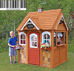 Betheaces Wood Outdoor Children's Playhouse with Many Extras