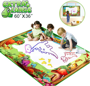 Betheaces Water Doodle Drawing Mat,Dinosaur Play Mats for Kids Extra Large 60